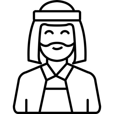 Maske takan bir adamın vektör çizimi