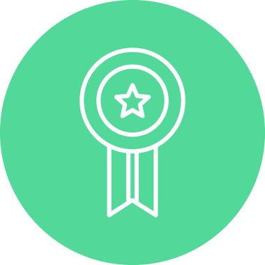 Ödül simgesi soyut bir grupta izole edildi