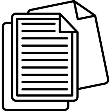 Dosya. Web simgesi basit illüstrasyon