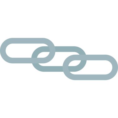 Zincir bağlantı vektör simgesi