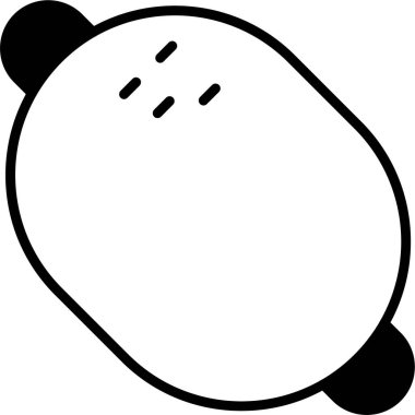 hayvan yüz ifadesi simgesi ana hat biçiminde