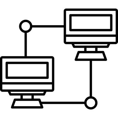ağ paylaşım simgesi çizimi