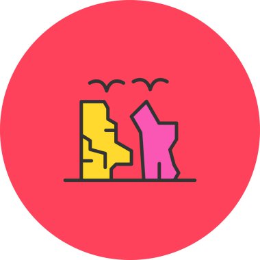 Beyaz arkaplanda izole edilmiş şehir haritası simgesi. vektör.