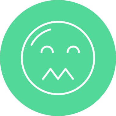 emoji emoticon simgesi, doldurulmuş - özet biçimi