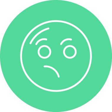 üzgün yüz simgesi, vektör illüstrasyonu