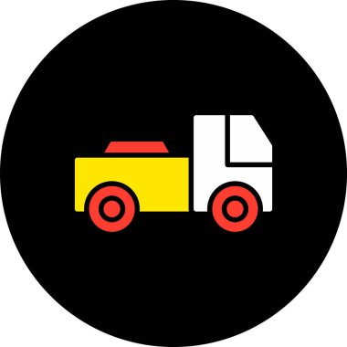 kamyon vektör simgesi modern illüstrasyon