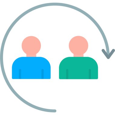 İnsan simgesinin vektör illüstrasyonu