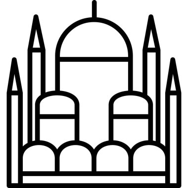 şehir simgesi vektör illüstrasyonu