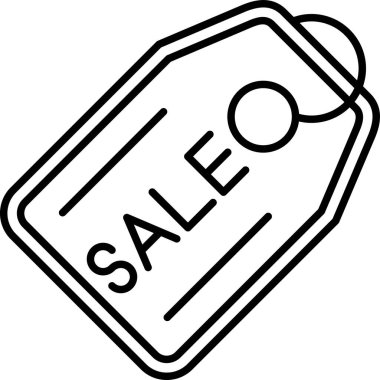 satış etiketi simgesi, vektör illüstrasyonu