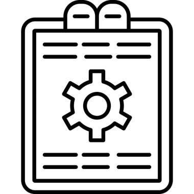 Teçhizat Web simgesi basit illüstrasyon