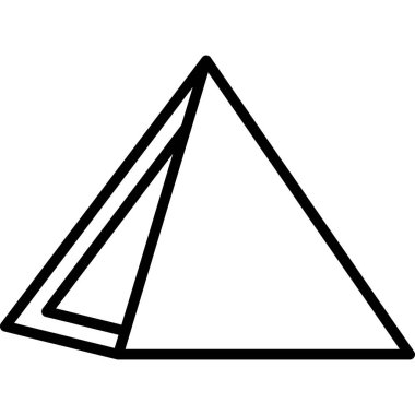 Üçgen simgesi, vektör çizimi