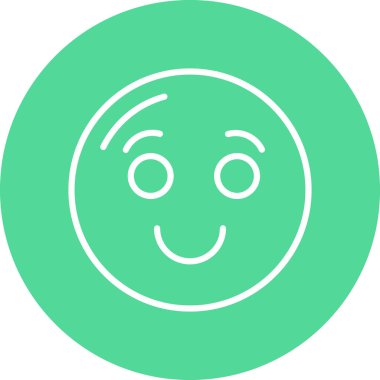 Bir yüz simgesinin vektör illüstrasyonu