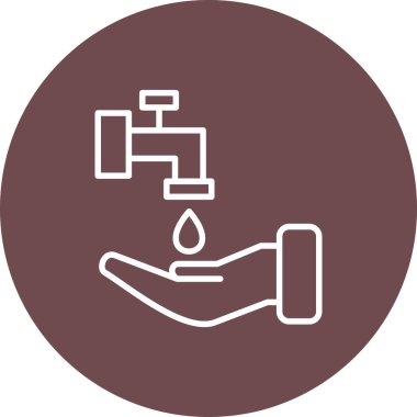 Bir damla simgesinin vektör illüstrasyonu