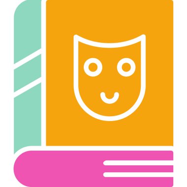 Kitap. Web simgesi basit illüstrasyon