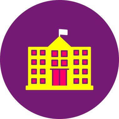 Bina. Web simgesi basit tasarım