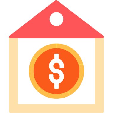 Ev. Web simgesi basit illüstrasyon