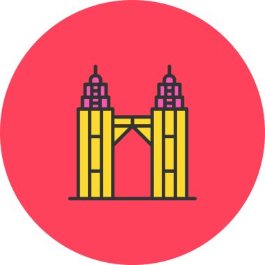 Londra. Web simgesi basit illüstrasyon