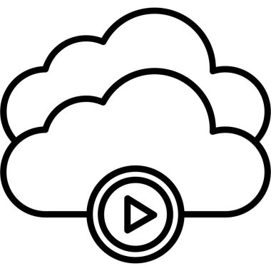 bulut indirme simgesi vektör çizimi