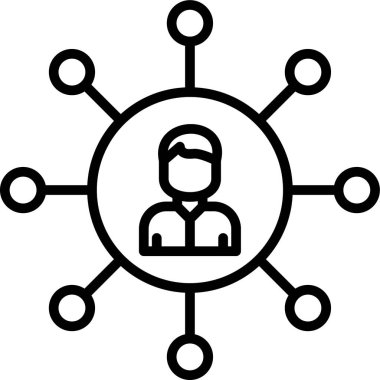 kullanıcı. Web simgesi basit illüstrasyon