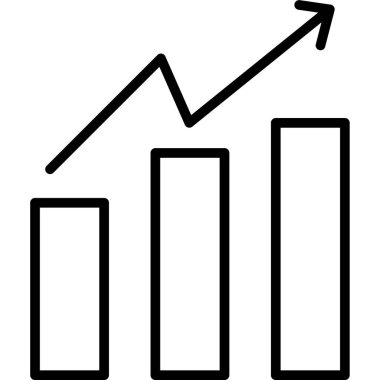 Grafik grafik simgesi. vektör çizim