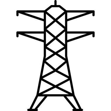 güç kulesi vektör simgesi
