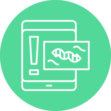 DNA simgesi, vektör illüstrasyonu