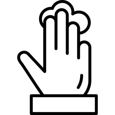 el simgesi, vektör illüstrasyonu