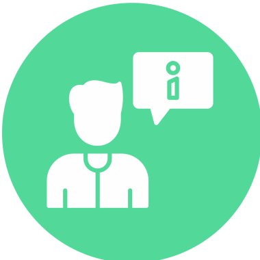 Konuşma baloncuğu simgesinin vektör çizimi