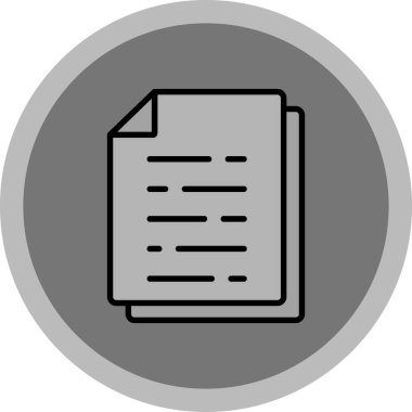 belge simgesi, vektör çizimi