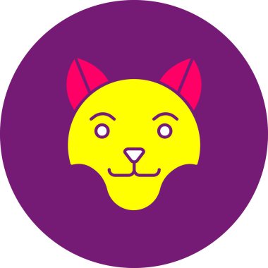 kedi simgesi vektör illüstrasyonu