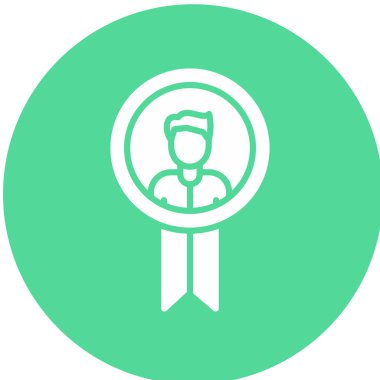 Rozet. Web simgesi basit illüstrasyon