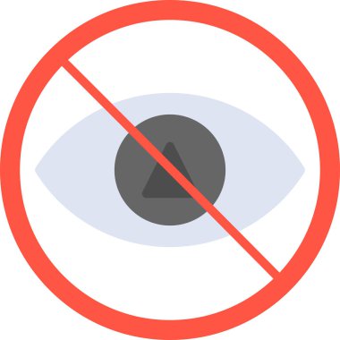 Göz simgesinin vektör illüstrasyonu