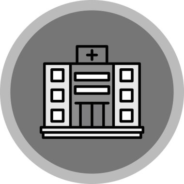 Hastane Simgesi Vektör İllüstrasyonu