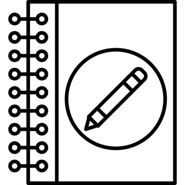 Not defteri. Web simgesi basit tasarım
