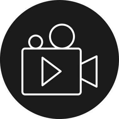 Vektör video simgesi illüstrasyonu
