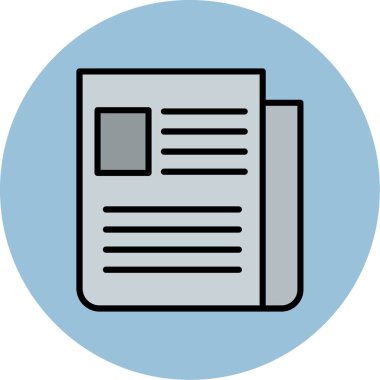 belge simgesi vektör illüstrasyonu