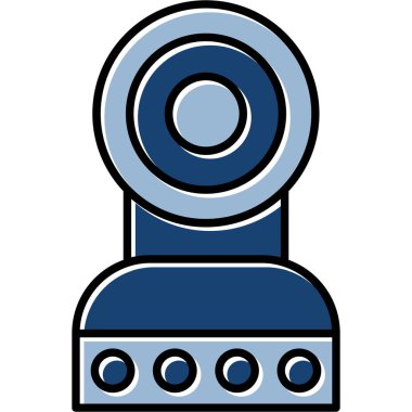 Web Kullanımı için Web Kamera Simgesi, Vektör İllüstrasyonu