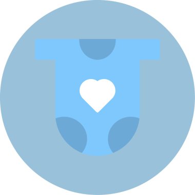 Bebek Elbiseleri Simgesi, Web Kullanımı için Vektör İllüstrasyonu