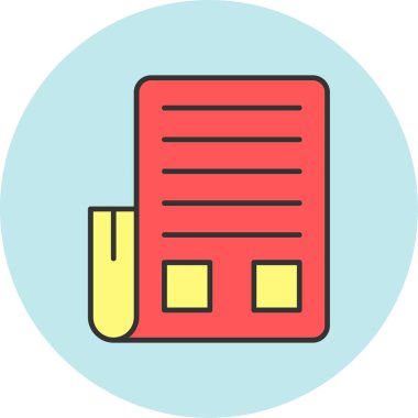 Web Kullanımı için Haber Simgesi, Vektör İllüstrasyonu