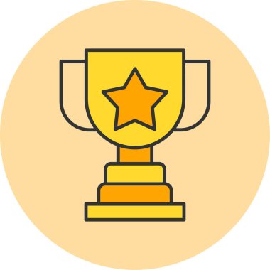 Web Kullanımı İçin Ödül Simgesi, Vektör İllüstrasyonu