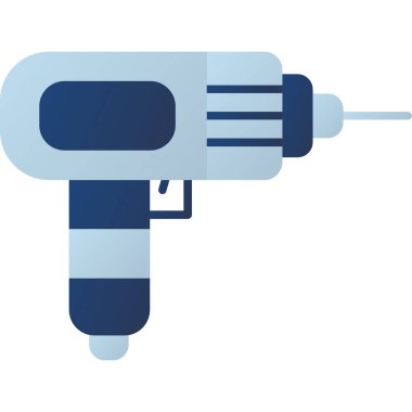 Web Kullanımı için Sondaj Makinesi Simgesi, Vektör İllüstrasyonu