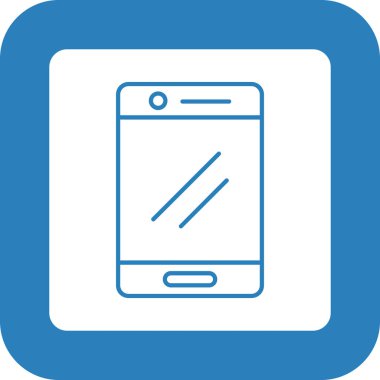 Web Kullanımı için Akıllı Telefon Simgesi, Vektör İllüstrasyonu