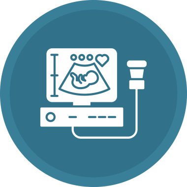 Web kullanımı için Ultrason Simgesi, Vektör İllüstrasyonu