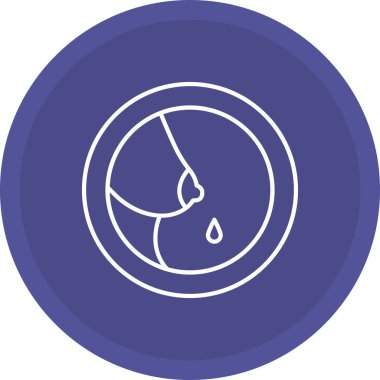 Web kullanımı için Emzirme Simgesi, Vektör İllüstrasyonu