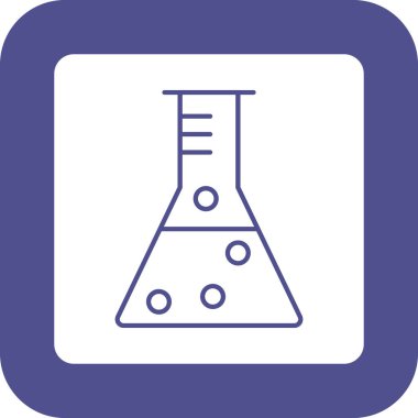 Beaker Simgesi, Web Kullanımı için Vektör İllüstrasyonu