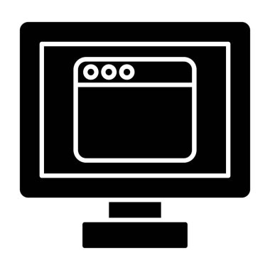 Web Kullanımı için Web Simgesi, Vektör İllüstrasyonu