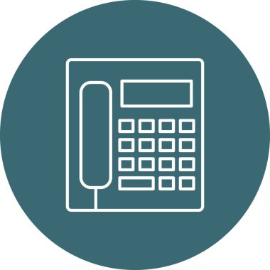 Web Kullanımı için Telefon kulübesi Simgesi, Vektör İllüstrasyonu