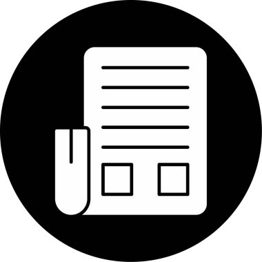 Web Kullanımı için Haber Simgesi, Vektör İllüstrasyonu