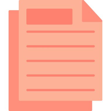 Web Kullanımı için Belge Simgesi, Vektör İllüstrasyonu