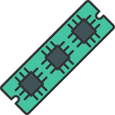Ram Bellek Simgesi, Web Kullanımı için Vektör Resimleri